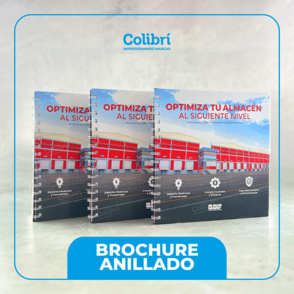 BROCHURE-CORPORATIVO-ANILLADO BROCHURE-CORPORATIVO-ANILLADO, TAPA DURA ANILLADO DOBLE RING HOJAS COUCHÉ PLASTIFICADO MATE ABIERTO Y CERRADO A4