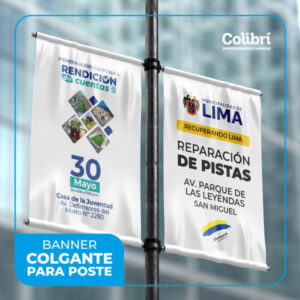 Banner Colgante para Poste